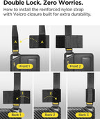 Spigen Life Luggage Tags Premium Velo Vegan Leather ID Label - Image 6