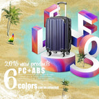 Coolife Luggage Expandable Suitcase PC+ABS Spinner 20in 24in 28in Carry - Image 2