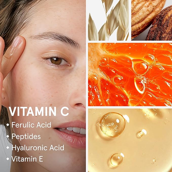 iRestore Vitamin C Brightening Serum – Anti Aging Face Serum with 15% Ascorbic Acid, Vitamin E, Ferulic Acid, Peptide Complex & Hyaluronic Acid (Pack of 3)