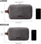 BAGSMART Toiletry Bag for Men, Canvas Travel Toiletry Organizer Dopp Kit - Image 6