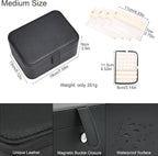 2 Layer Portable Jewelry Box, Large Jewelry Travel Case - Image 2