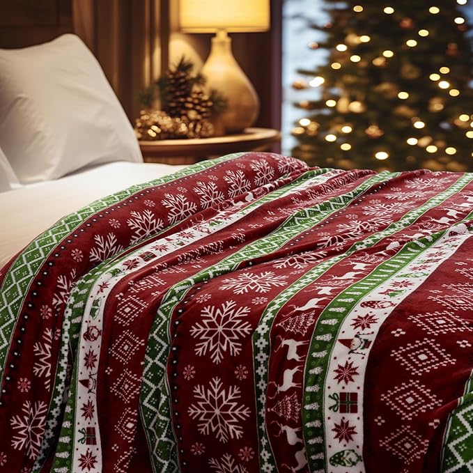 PHF Printed Fleece Blanket Twin Size, No Shed No Pilling Ultra Soft Plush Cozy - Image 5
