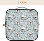 Makeup Organizer Bag, Vintage Goth Skull Travel Makeup Bags Makeup Vanity Case Large Capacity Rhombus Cosmetic Toiletry Bag for Girl Women Ladies