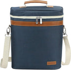 ZORMY 3 Bottle Insulated Wine Tote Cooler Bag, Portable Carrier - Image 9