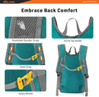 SKYSPER 15L/20L Foldable Hiking Backpack Lightweight Packable Travel Daypack - Image 4