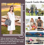 TuErCao Insulated Lunch Bag Soft Cooler Bag - Image 6