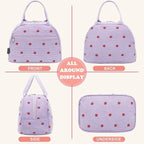 FlowFly Insulated Lunch Bag for Women – Corduroy Lunch Tote Box, Cute Cooler - Image 5