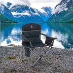 LET'S CAMP Oversized Folding Camping Chair Portable Outdoor Heavy Duty Padded - Image 2