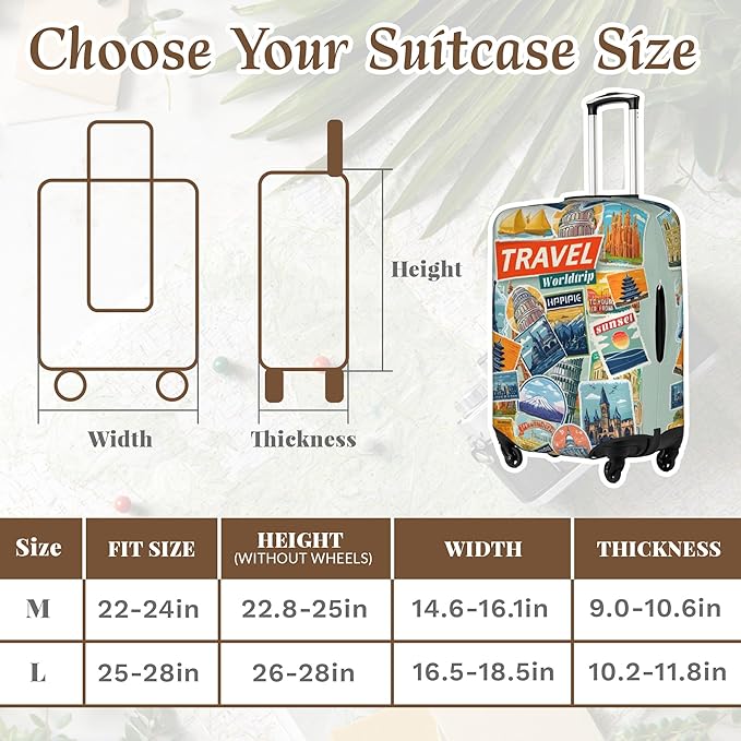 Luggage Cover, Travel Suitcase Covers, Elastic Suitcase Protective Cover - Image 2