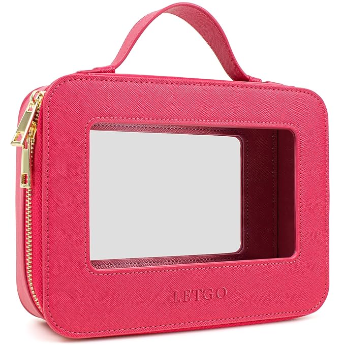 LETGO Clear Makeup Bags, TSA Approved Toiletry Bag by LETGO
