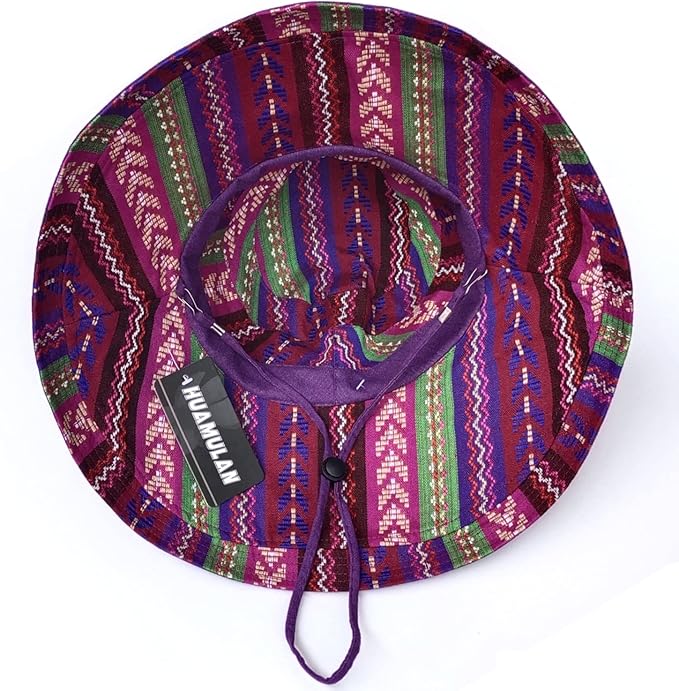 Women Wide Brim Sun Hats Metal Wired Edge Summer UV Protection Beach Fishing Hat - Image 3