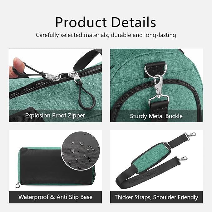 TOPDesign Gym Bag for Women & Men, Unisex Duffel Bag - Image 7