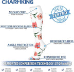 CHARMKING Compression Socks for Women & Men Circulation 15-20 mmHg is Best - Image 5