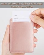 Teskyer Luggage Tags, 3 Pack Premium PU Leather Luggage Tags - Image 3