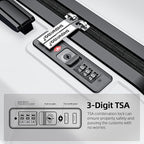 SHOWKOO Luggage Sets Expandable PC+ABS Durable Suitcase Sets Double Wheels TSA - Image 4