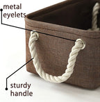 TheWarmHome Small Fabric Canvas Storage Bin - Image 9