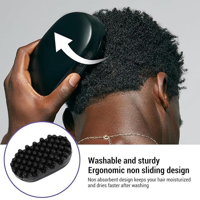Rubber Curling Hair Brush : Twist King Sponge for Afro Hair, Ideal Durable Washable Sponges Curls Tool (Dense Tooth)