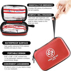 Premium First Aid Kit, 320 Piece Waterproof Hard Shell Eva First Aid Kit - Image 4