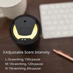 Waterless Essential Oil Diffuser – Portable Cordless Aromatherapy Diffuser for Home, Car & Office – 3 Mist Levels - 4 Timer Modes - 15ml Oil Capacity - USB-C Rechargeable