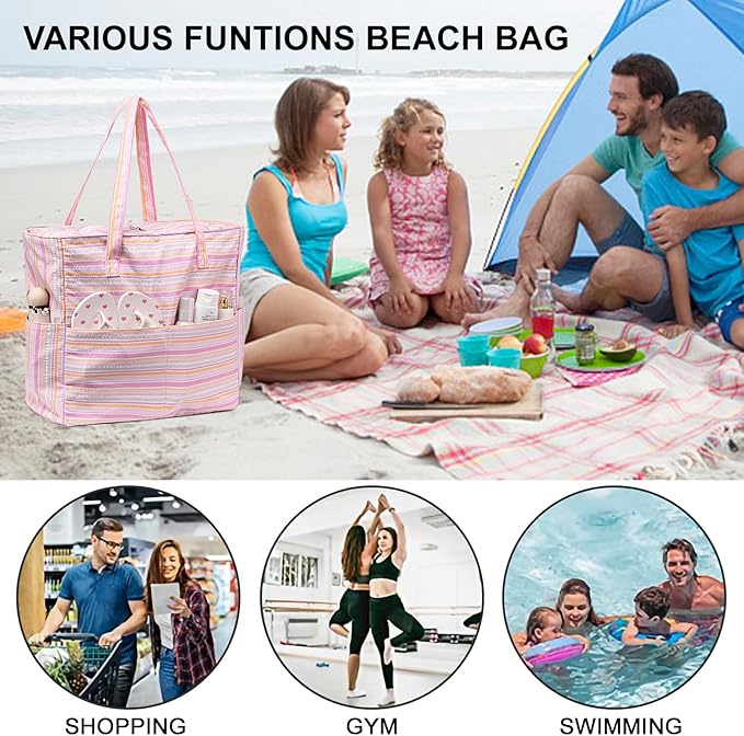 Waterproof Beach Tote Pool Bags - Image 3