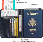 Passport Holder for Travel Passport Cover for Men Passport Wallet Case - Image 3