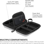 Ginsco Hard Shell Protection Case Electronic Accessories Organizer Pouch - Image 2