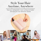 Vanity Accessories Heat Resistant Mat – Silicone Flat Iron & Curling Iron Holder, Non-Slip Vanity Mat & Hot Tool Mat for Home, Salon, or Travel Use