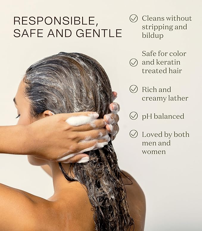 Non Toxic Vegan Shampoo with Organic Ingredients, Apple Cider Vinegar & Tea - Image 3