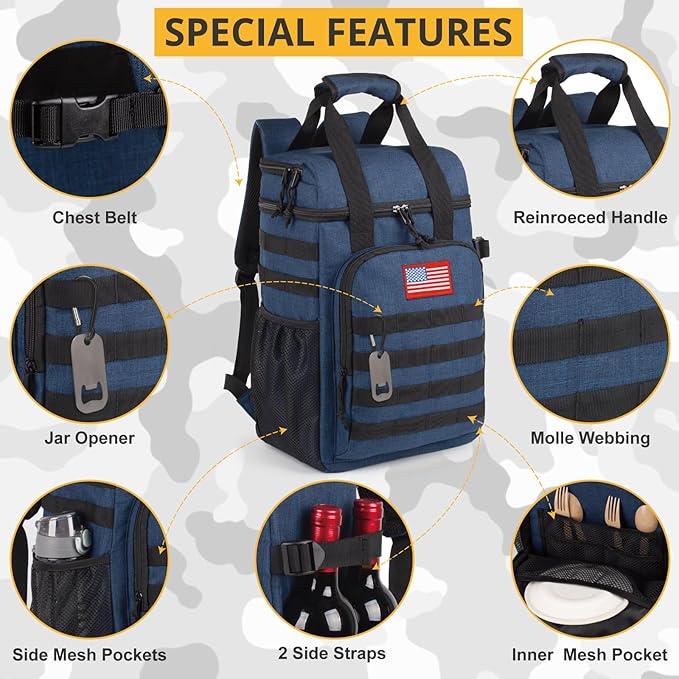 Tactical Backpack Cooler, Lunch Backpack - Image 7