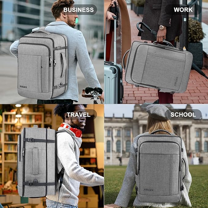 Carry On Backpack, Extra Large 40-50L Travel Backpack - Image 7