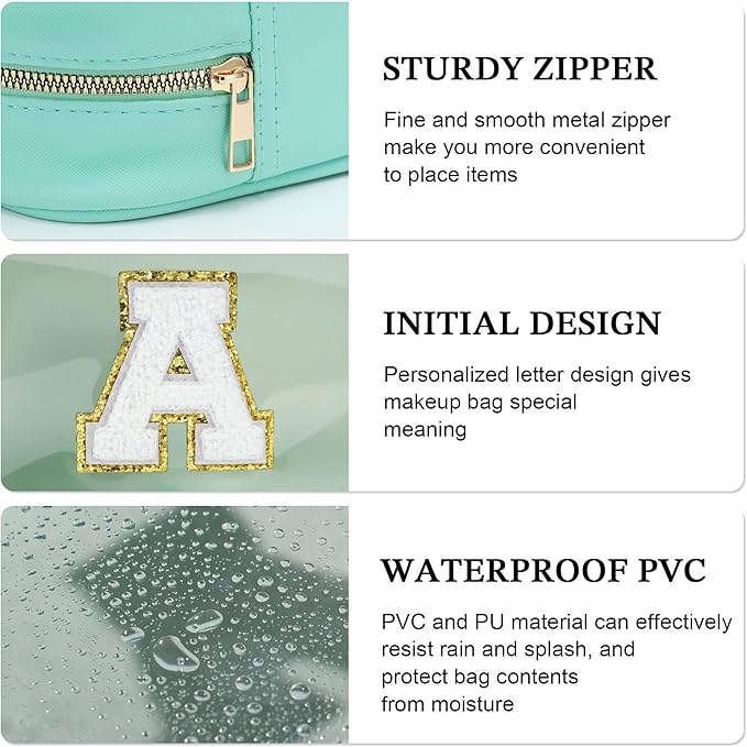 YOOLIFE Initial Clear Makeup Pouch - Image 5