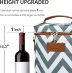 Tirrinia 2 Bottle Wine Gift Tote Carrier - Image 6