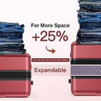 SHOWKOO Luggage Sets 3 Piece Hardside Expandable Lightweight PC Suitcase Sets - Image 5