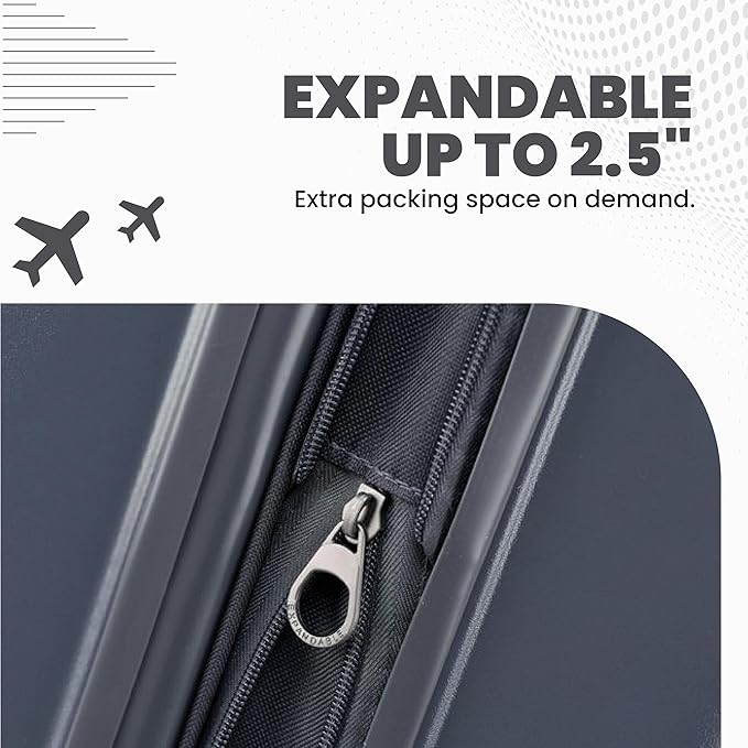 Spyder Carve 25 Inch Medium Expandable Hardside Upright Suitcase, - Image 5