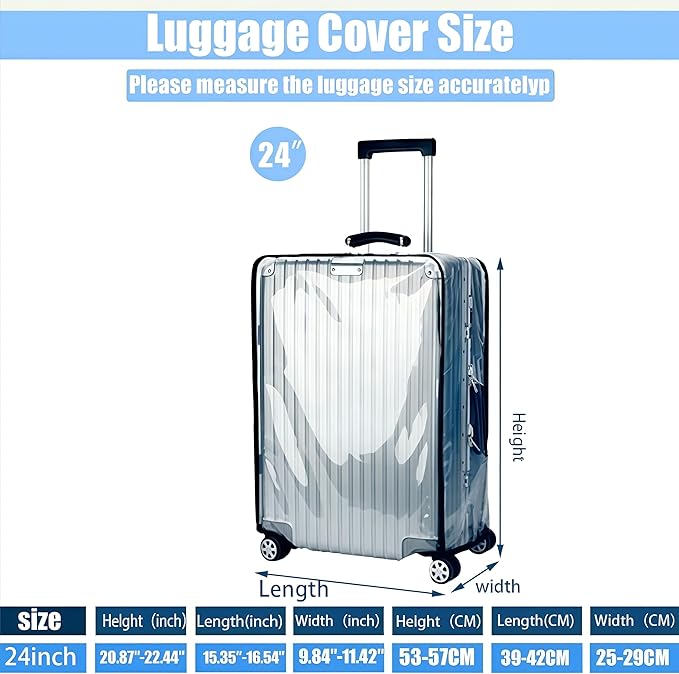 24 Inch Luggage Covers for Suitcase TSA Approved, Carry On Luggage Cover - Image 2