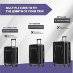 Spyder Traverse 3 Piece Luggage Set, 360° Spinner Wheels, TSA Approved Lock - Image 7