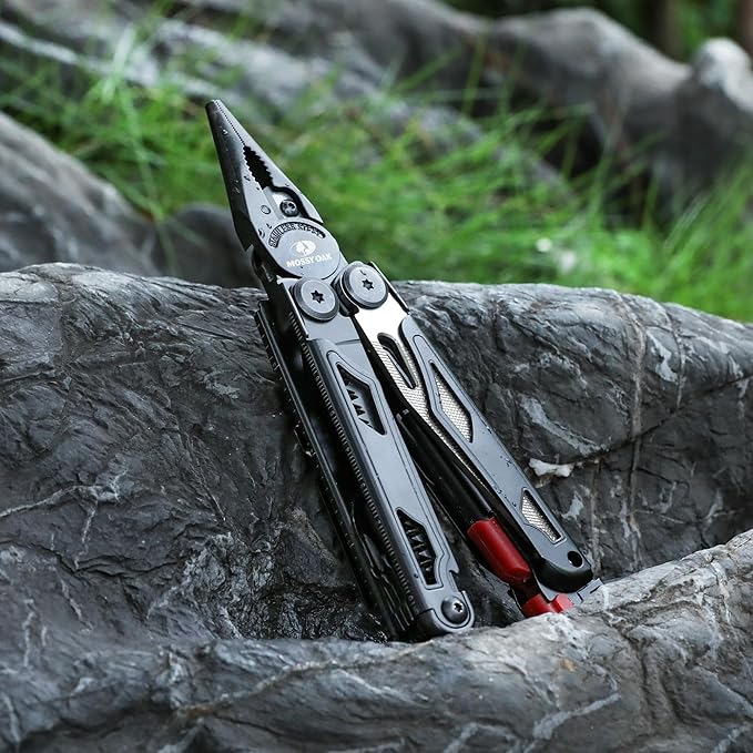 MOSSY OAK Multitool, 19-in-1 Stainless Steel Multi Tool Pliers, Survival Tools - Image 7