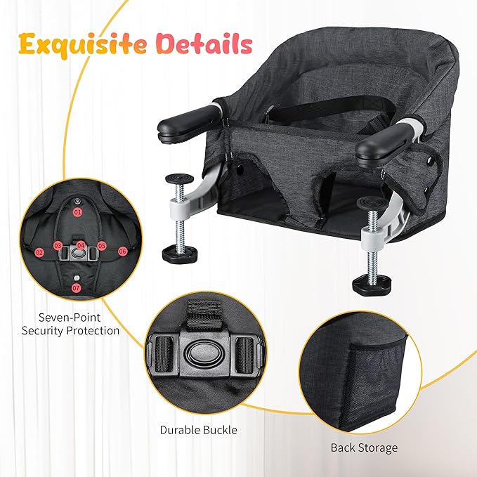 Toogel Hook on High Chair: Portable & Foldable High Chair - Image 7