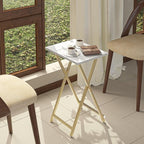 Foldable TV Trays, Small Folding Table, TV Trays Set of 2, TV Dinner Tray - Image 7