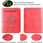 Passport Holder Cover Wallet Travel Essentials Leather Rfid Blocking Case - Image 5