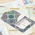 Vintage Mandala Floral Luggage Tag - Image 4