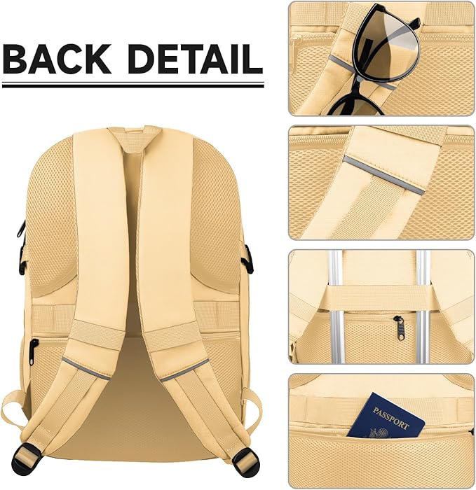 Lapsouno Extra Large Backpack, Laptop Backpack, Carry on Backpack, Sturdy 17 - Image 4