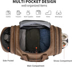 WITZMAN Mens Duffle Bags for Traveling Canvas Weekender Travel Bag Expandable - Image 4