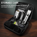 Professional Hair Clippers Set for Men, Electric Foil Shavers for Men, Barber Kit Clipper and Trimmer Set with Travel Case