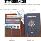 WANDERINGS Leather Travel Wallet - Image 3