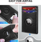 Airtag Wallet for Men- with Money Clip Gift Boxed, Magnetic Closure Slim - Image 3