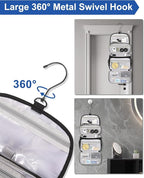 Relavel Toiletry Bag for Men, Hanging Toiletries Bag for Women Water Resistant - Image 5