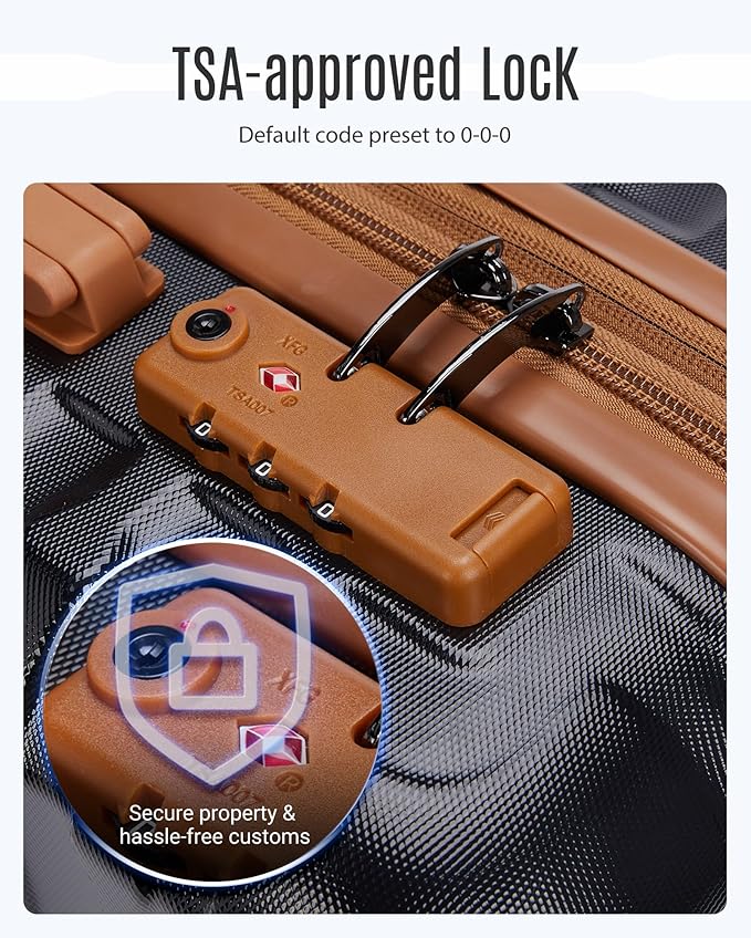 LIGHT FLIGHT Luggage Sets, 3 Piece Durable Suitcase Set - Image 5