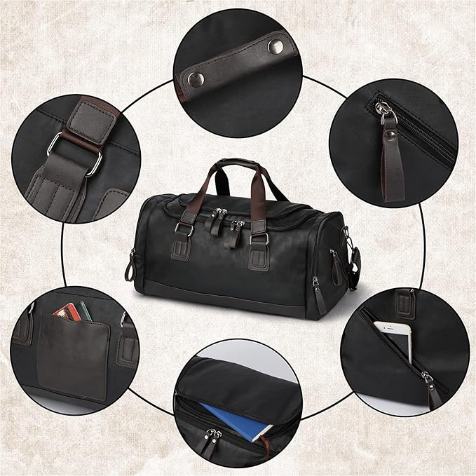 Duffel Bag PU leather - Image 6