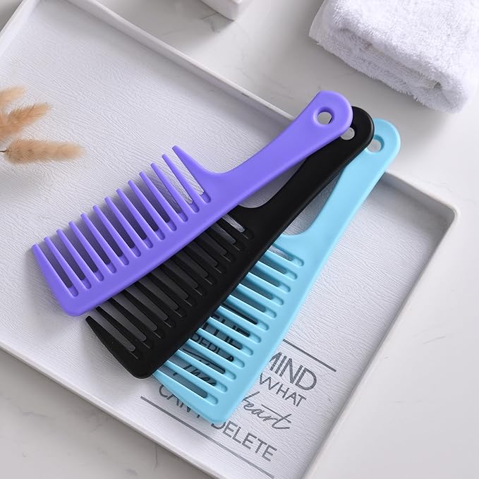 Wide Tooth comb, Large Detangling Comb for Women and Men, Durable Styling Brush for Curly, Long, Wet Hair Types - Professional Hair Care.